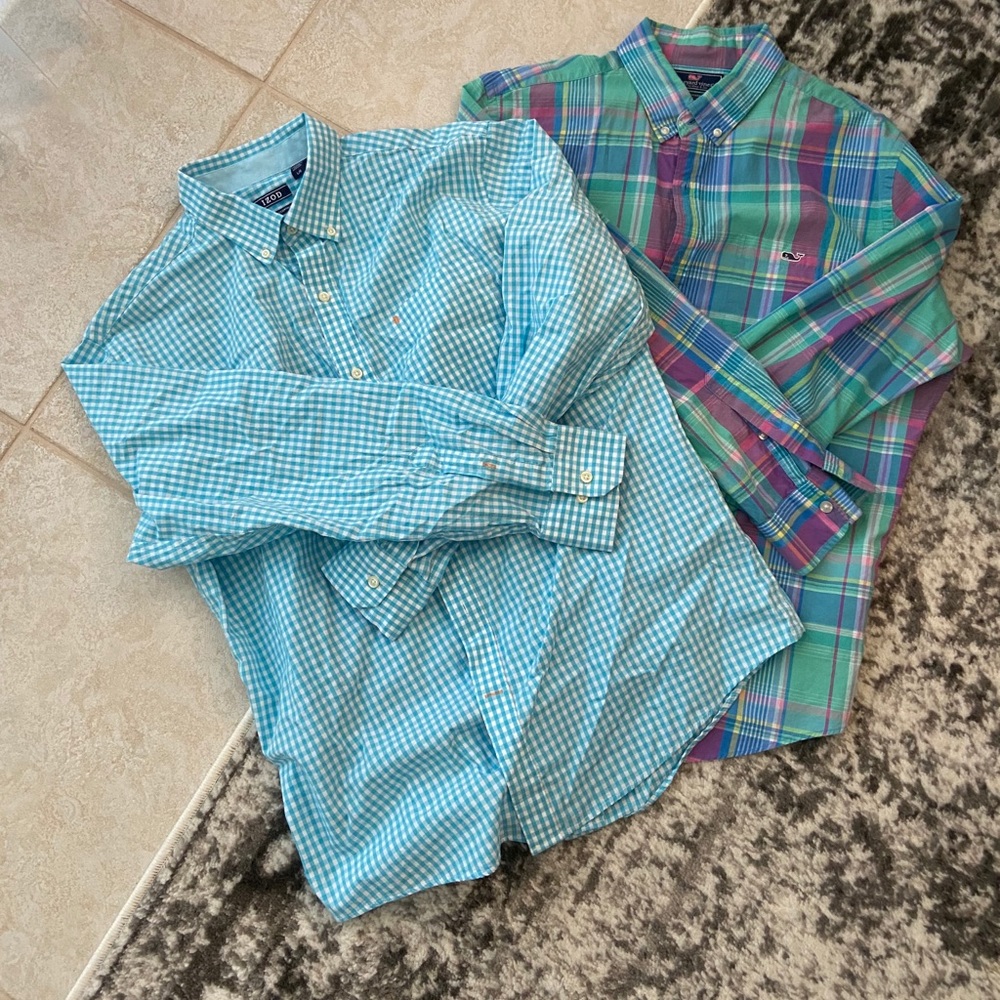 Izod and Vineyard Vines Men’s button down shirts